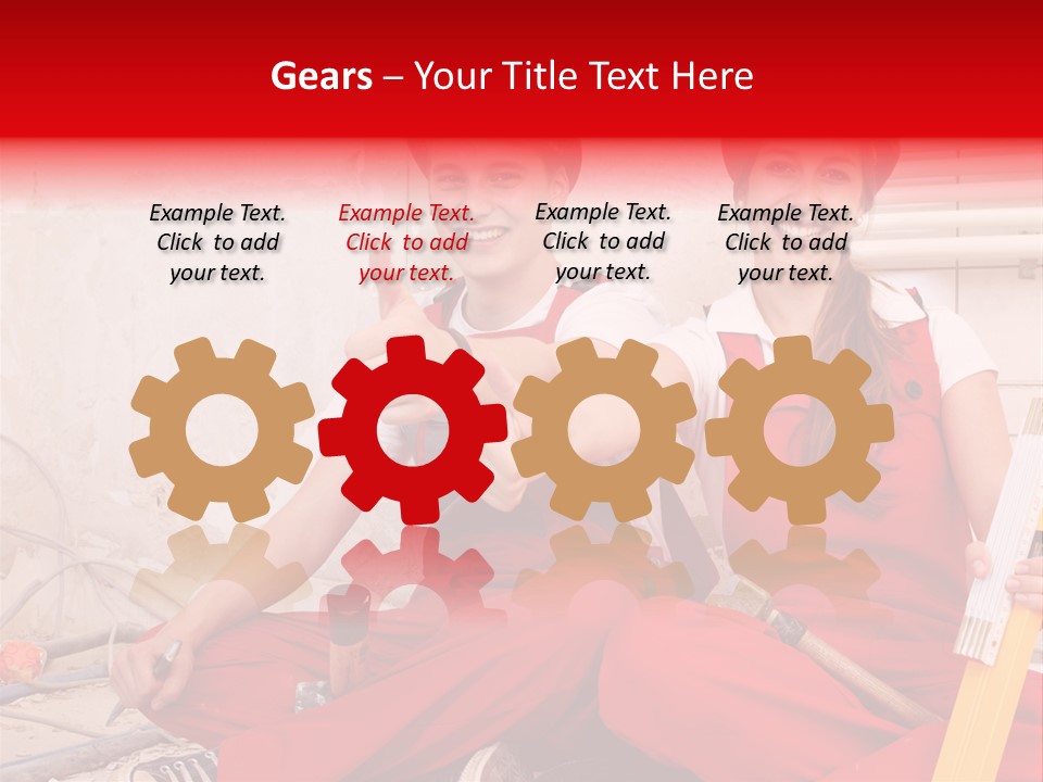 Verputzen Ausbildung Baustelle PowerPoint Template