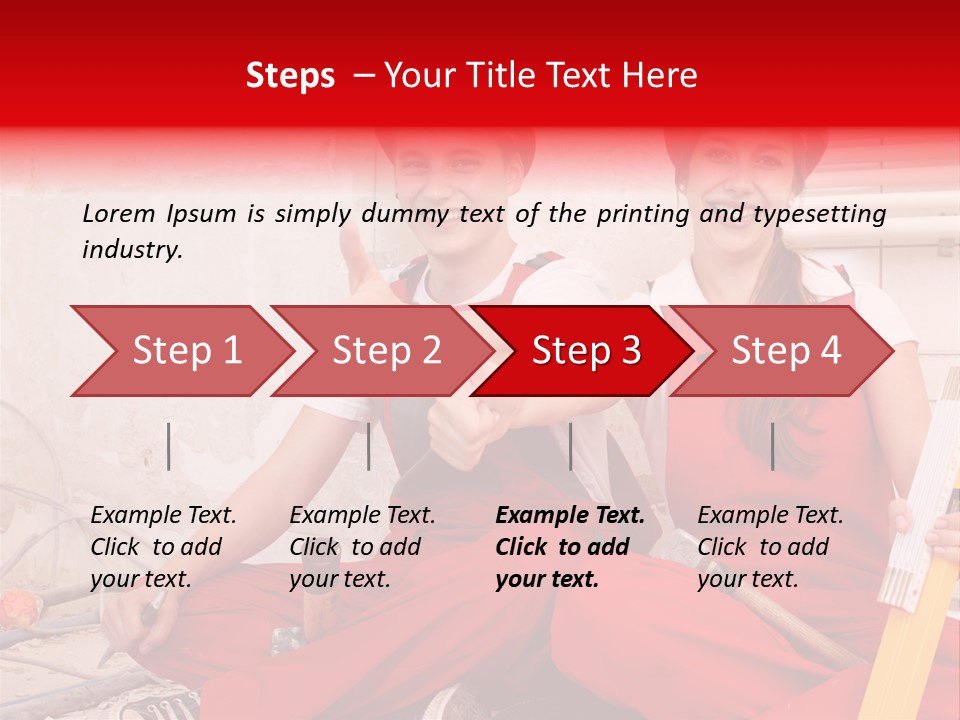 Verputzen Ausbildung Baustelle PowerPoint Template