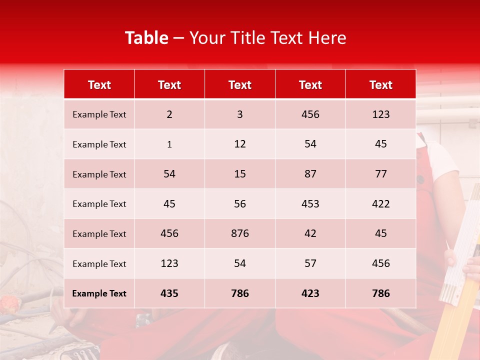 Verputzen Ausbildung Baustelle PowerPoint Template