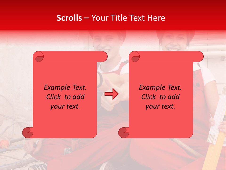 Verputzen Ausbildung Baustelle PowerPoint Template
