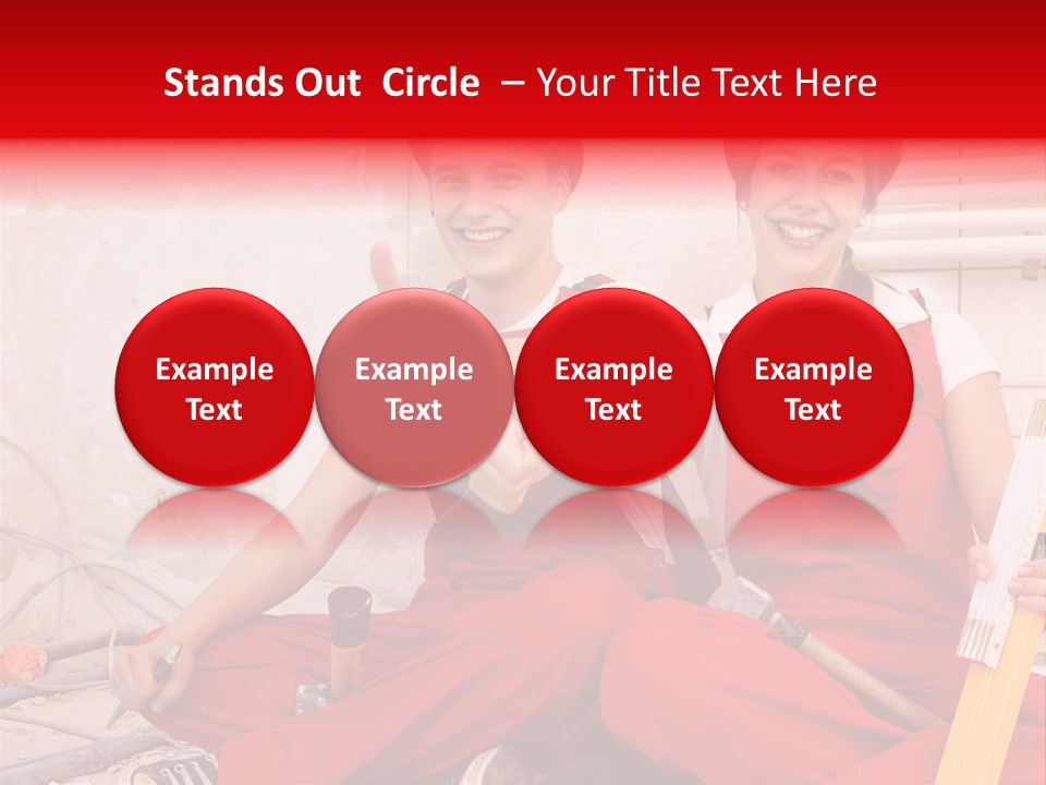 Verputzen Ausbildung Baustelle PowerPoint Template