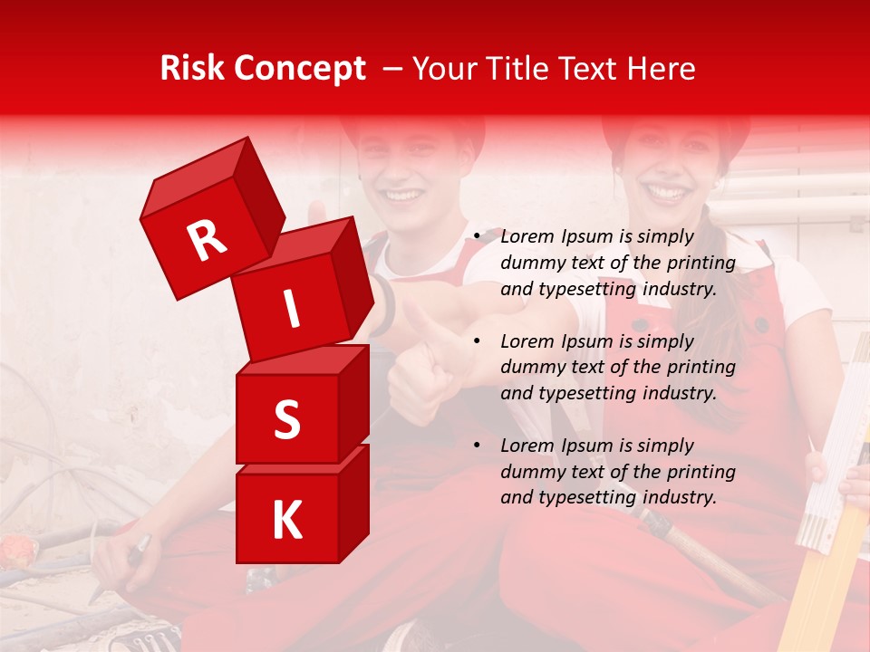 Verputzen Ausbildung Baustelle PowerPoint Template