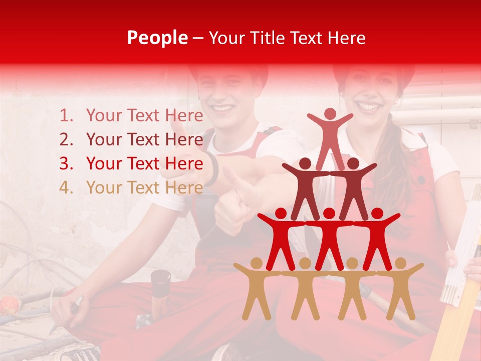 Verputzen Ausbildung Baustelle PowerPoint Template