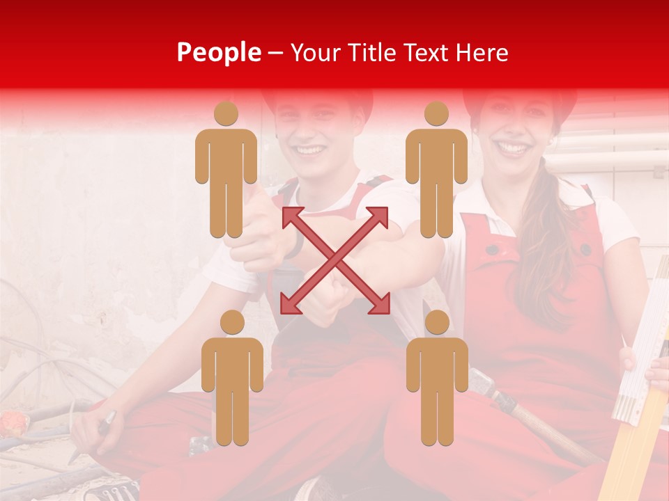 Verputzen Ausbildung Baustelle PowerPoint Template