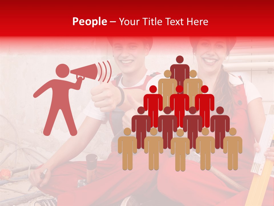 Verputzen Ausbildung Baustelle PowerPoint Template