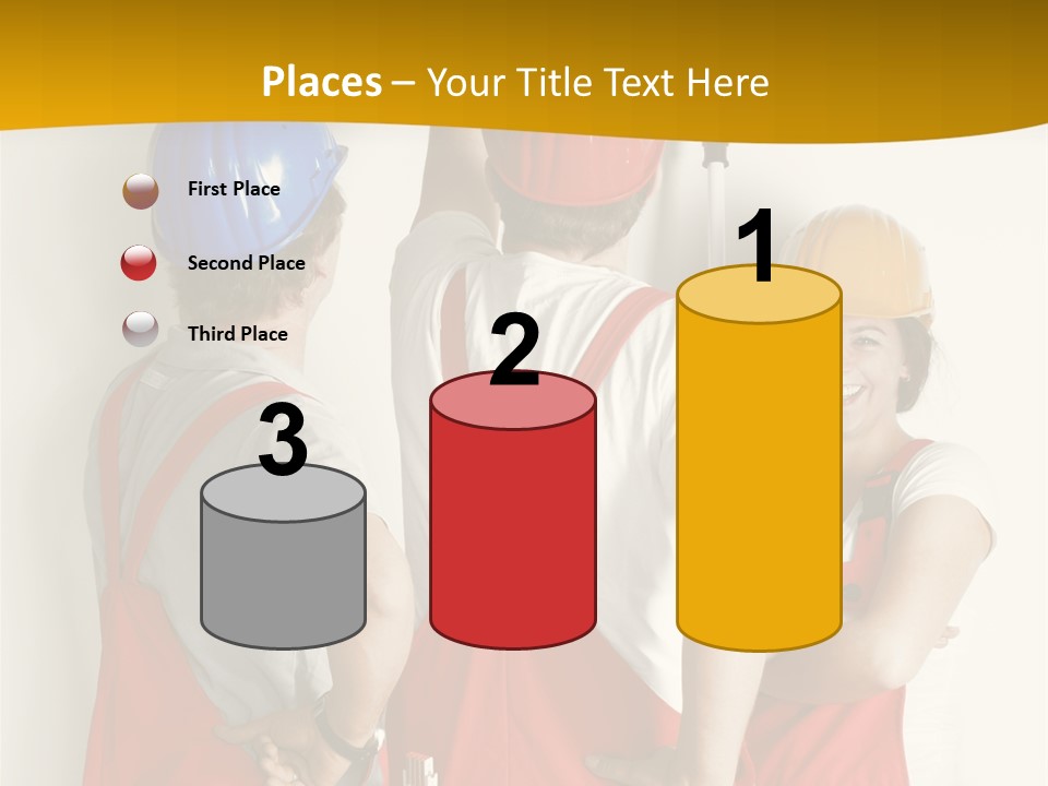 Lack Junge Frau Renovieren PowerPoint Template