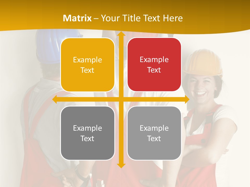 Lack Junge Frau Renovieren PowerPoint Template