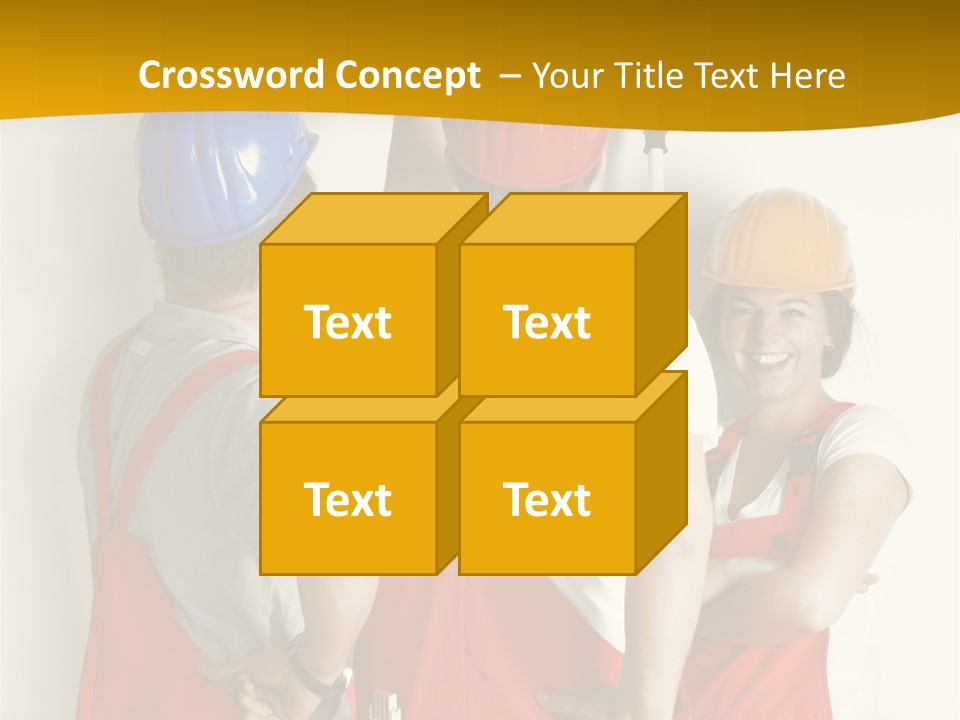 Lack Junge Frau Renovieren PowerPoint Template