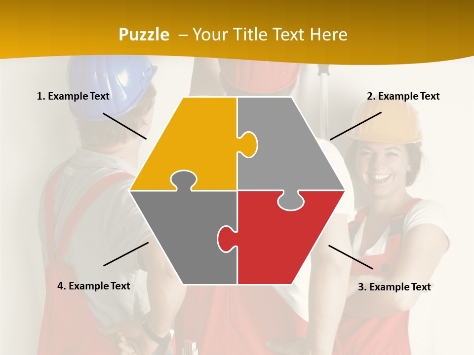 Lack Junge Frau Renovieren PowerPoint Template