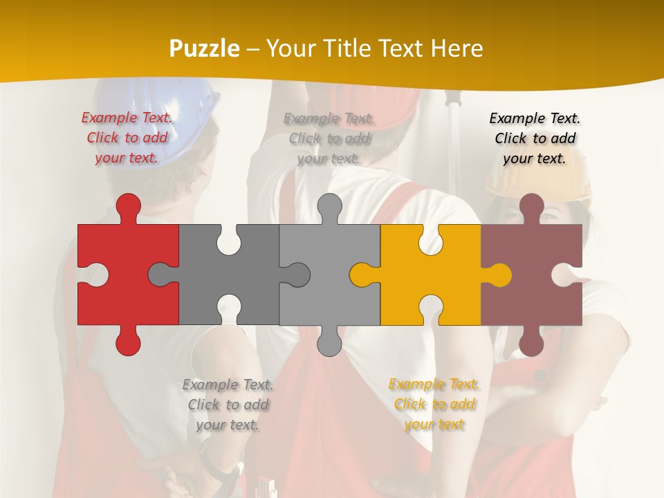 Lack Junge Frau Renovieren PowerPoint Template