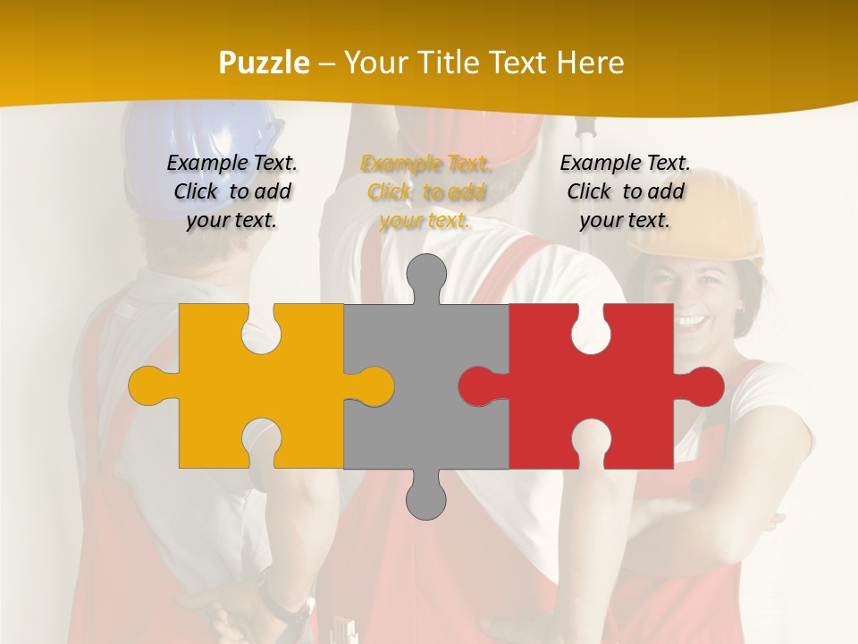 Lack Junge Frau Renovieren PowerPoint Template