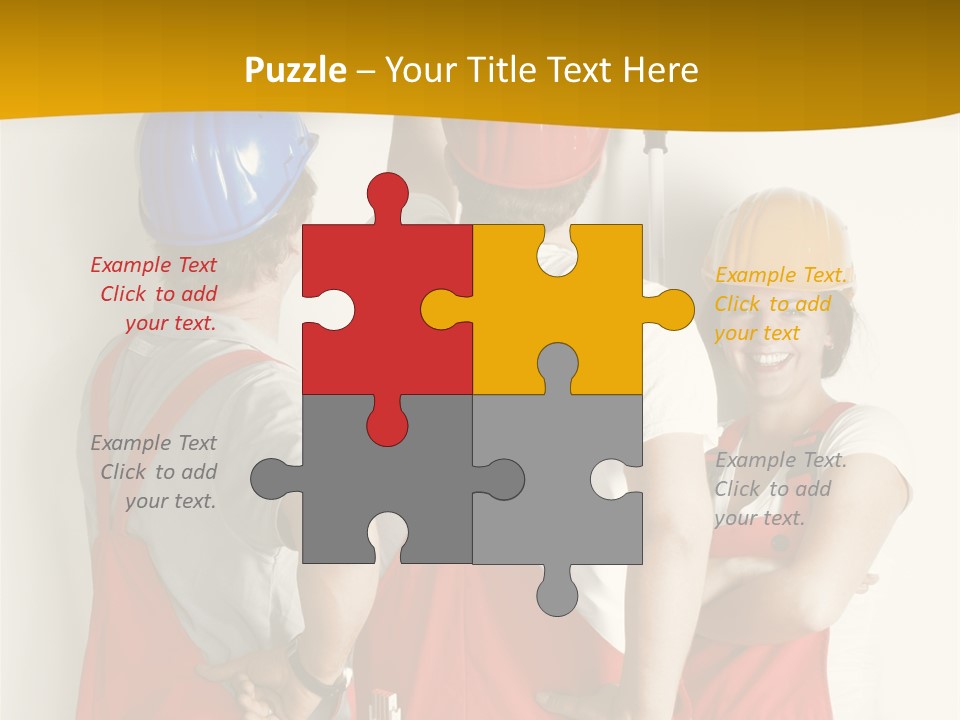 Lack Junge Frau Renovieren PowerPoint Template