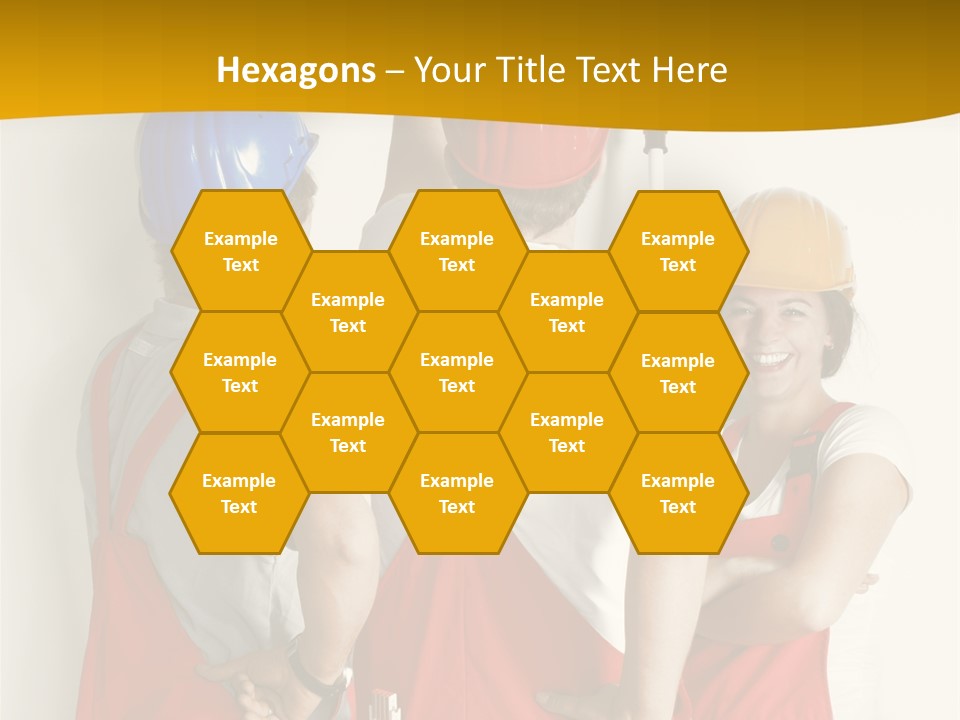 Lack Junge Frau Renovieren PowerPoint Template