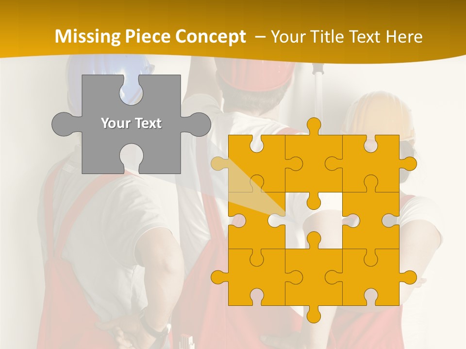 Lack Junge Frau Renovieren PowerPoint Template