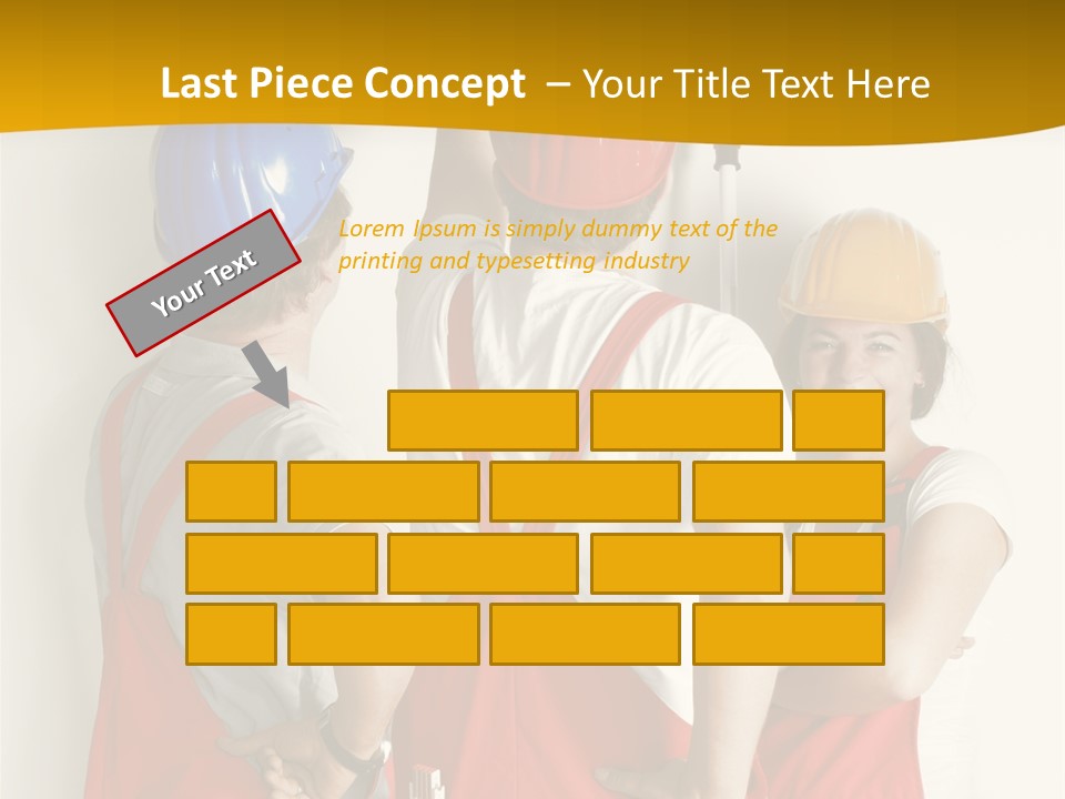 Lack Junge Frau Renovieren PowerPoint Template