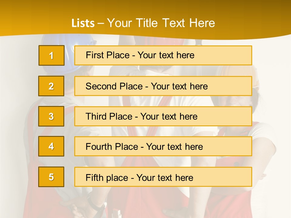 Lack Junge Frau Renovieren PowerPoint Template
