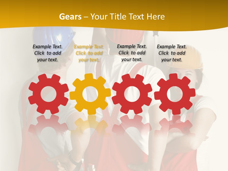 Lack Junge Frau Renovieren PowerPoint Template