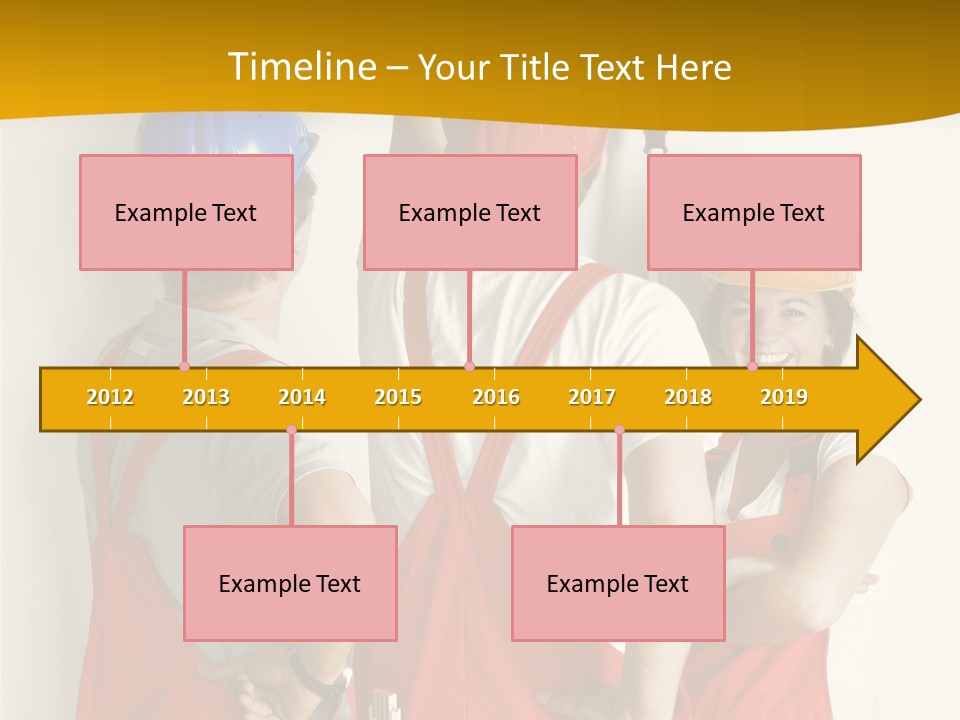 Lack Junge Frau Renovieren PowerPoint Template