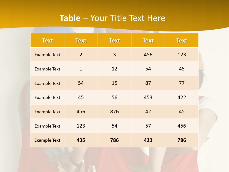 Lack Junge Frau Renovieren PowerPoint Template