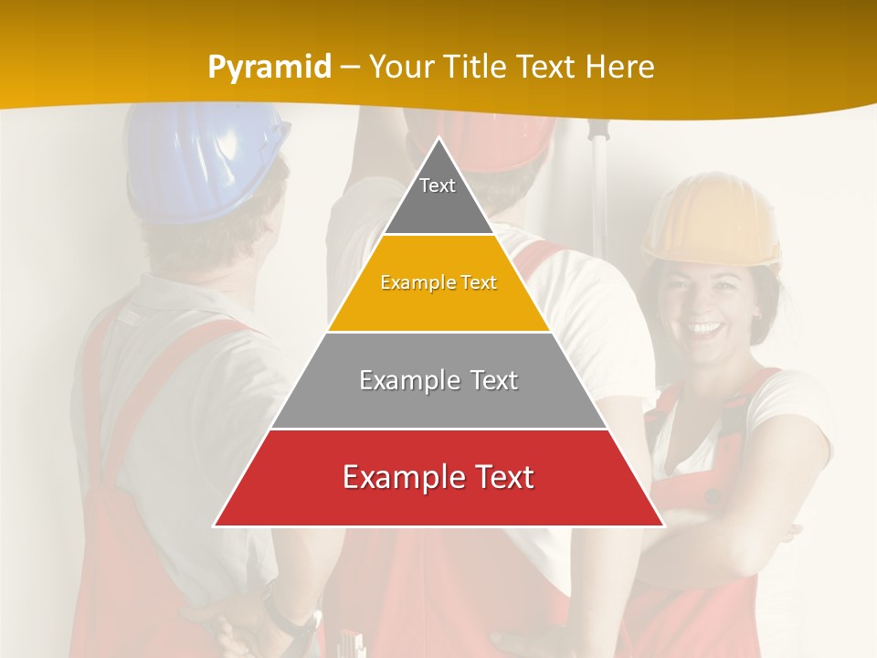 Lack Junge Frau Renovieren PowerPoint Template