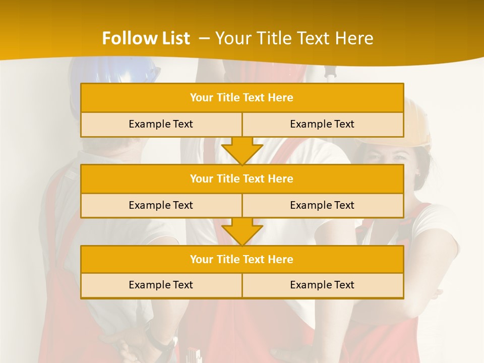 Lack Junge Frau Renovieren PowerPoint Template
