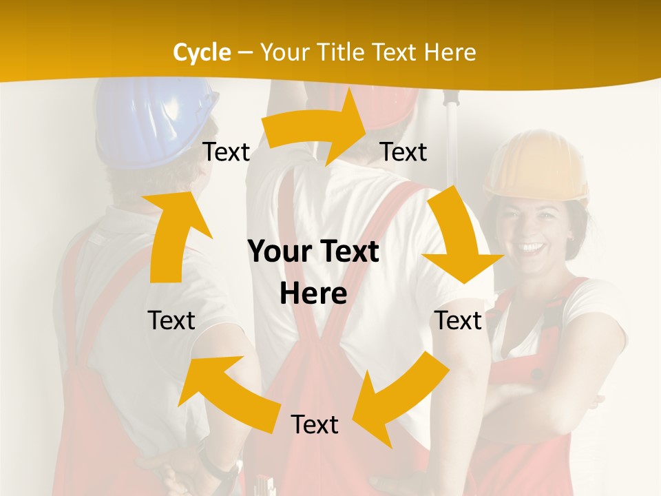 Lack Junge Frau Renovieren PowerPoint Template