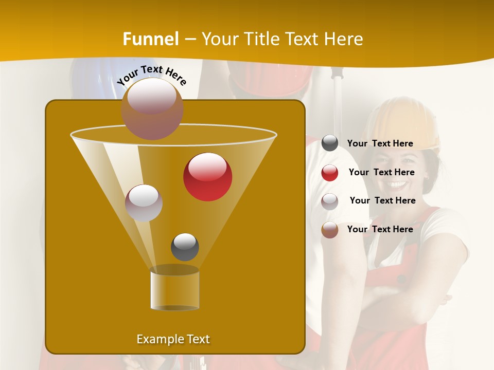 Lack Junge Frau Renovieren PowerPoint Template