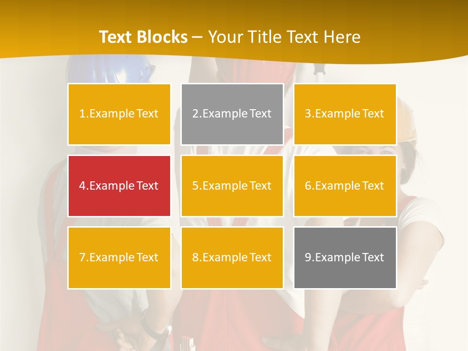 Lack Junge Frau Renovieren PowerPoint Template