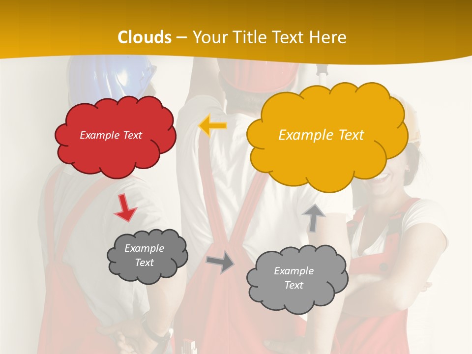 Lack Junge Frau Renovieren PowerPoint Template