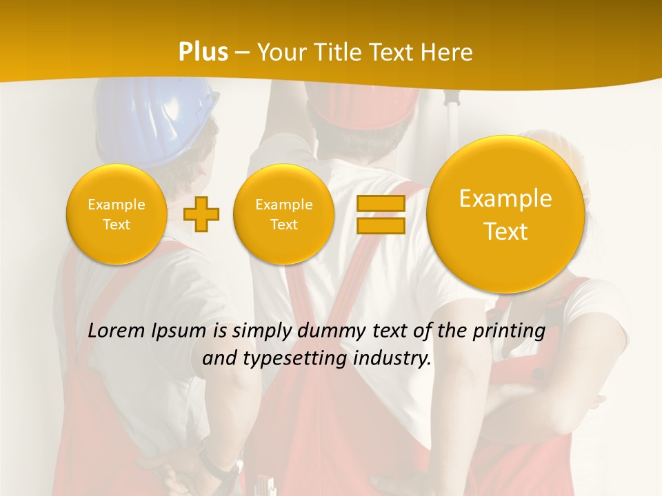 Lack Junge Frau Renovieren PowerPoint Template