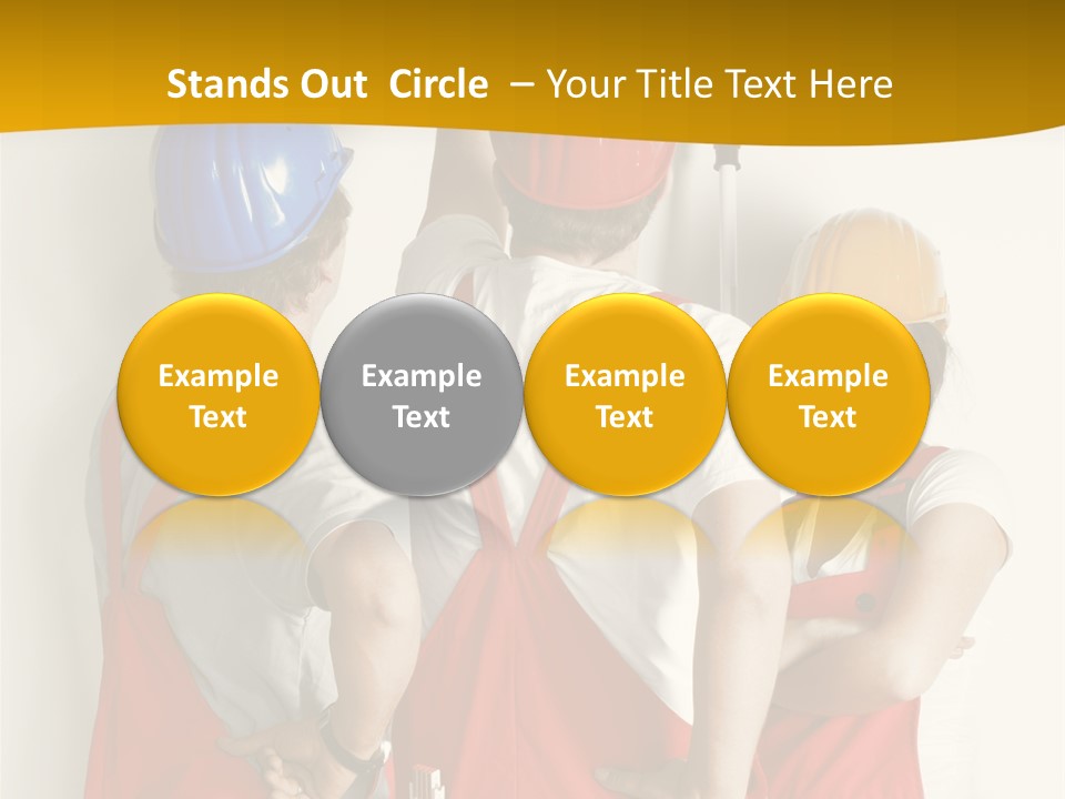 Lack Junge Frau Renovieren PowerPoint Template