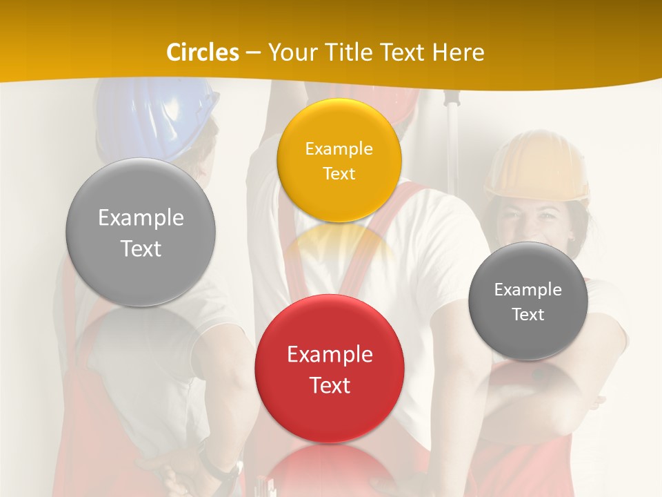 Lack Junge Frau Renovieren PowerPoint Template