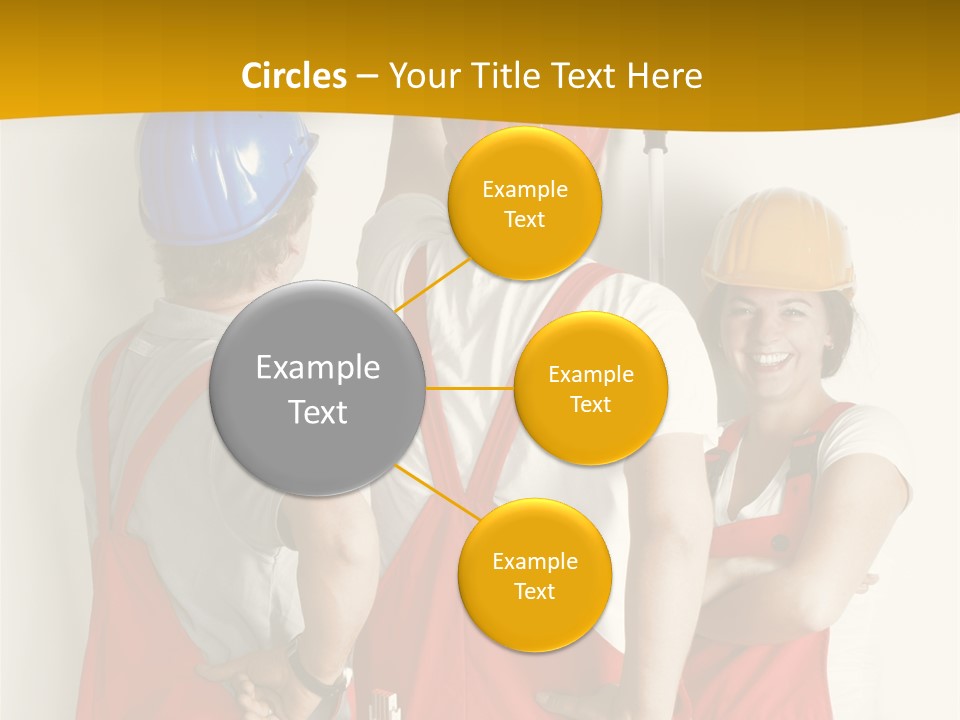 Lack Junge Frau Renovieren PowerPoint Template