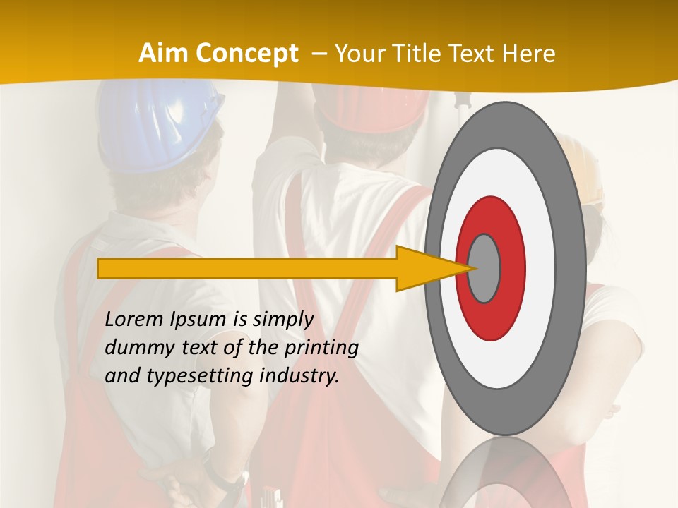 Lack Junge Frau Renovieren PowerPoint Template