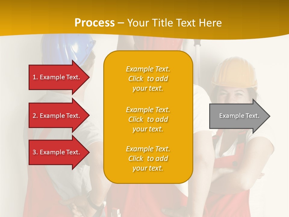 Lack Junge Frau Renovieren PowerPoint Template