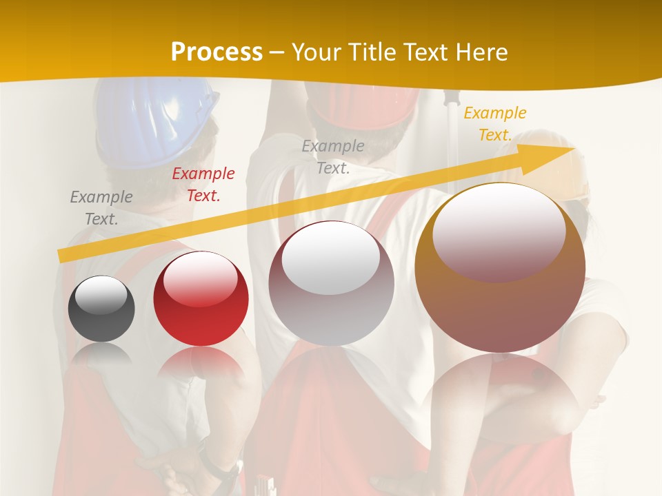 Lack Junge Frau Renovieren PowerPoint Template