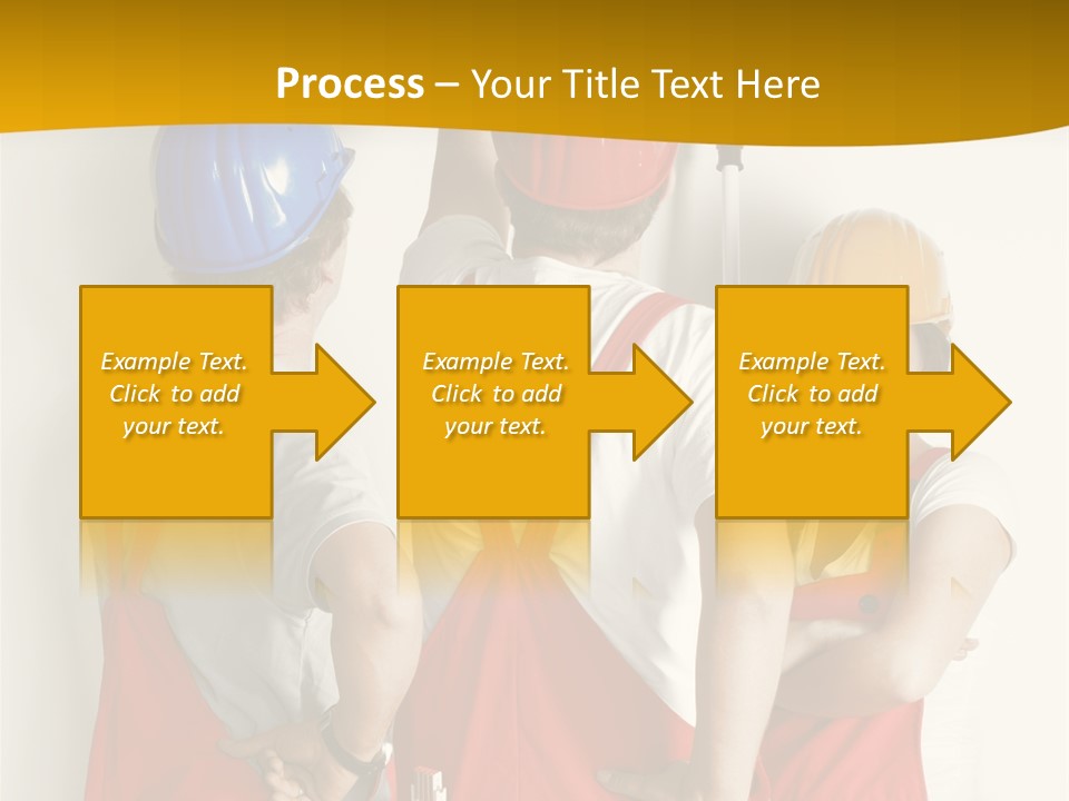 Lack Junge Frau Renovieren PowerPoint Template