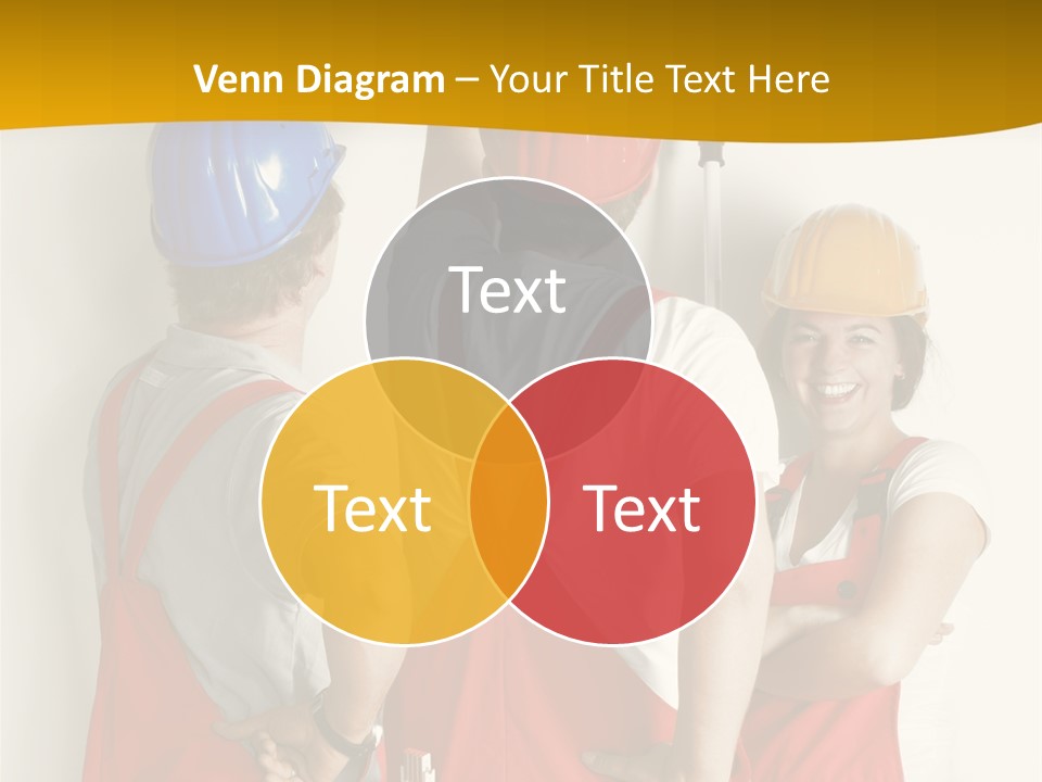 Lack Junge Frau Renovieren PowerPoint Template