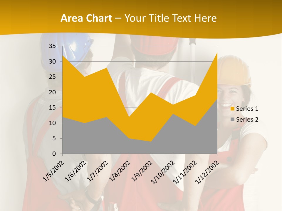 Lack Junge Frau Renovieren PowerPoint Template
