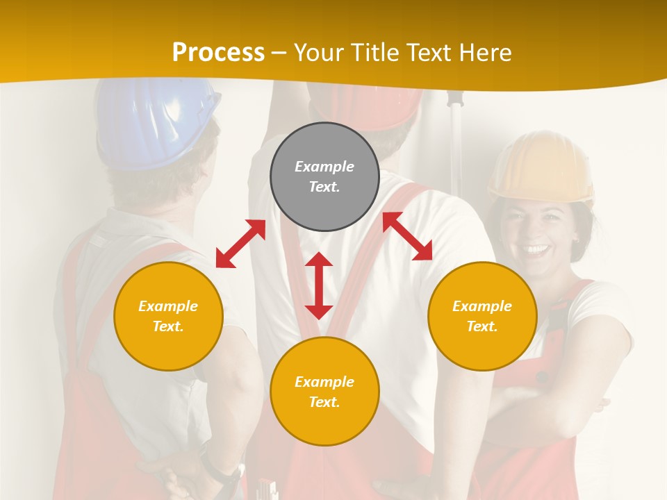 Lack Junge Frau Renovieren PowerPoint Template