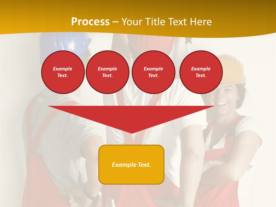 Lack Junge Frau Renovieren PowerPoint Template