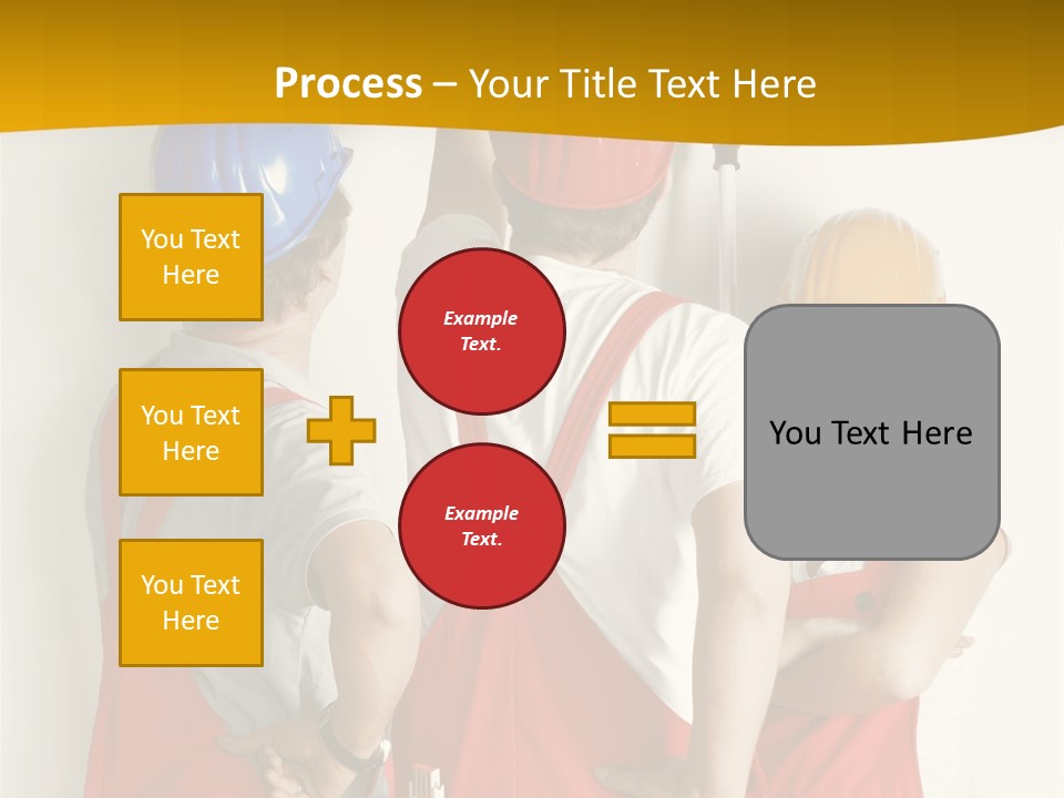 Lack Junge Frau Renovieren PowerPoint Template