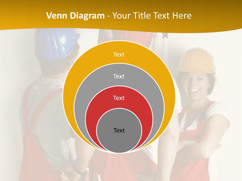 Lack Junge Frau Renovieren PowerPoint Template