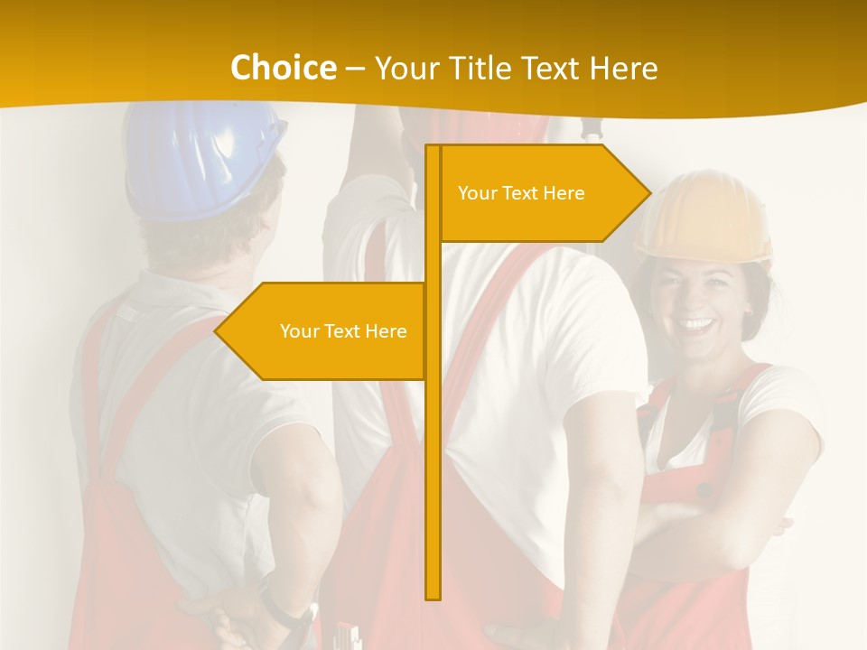 Lack Junge Frau Renovieren PowerPoint Template