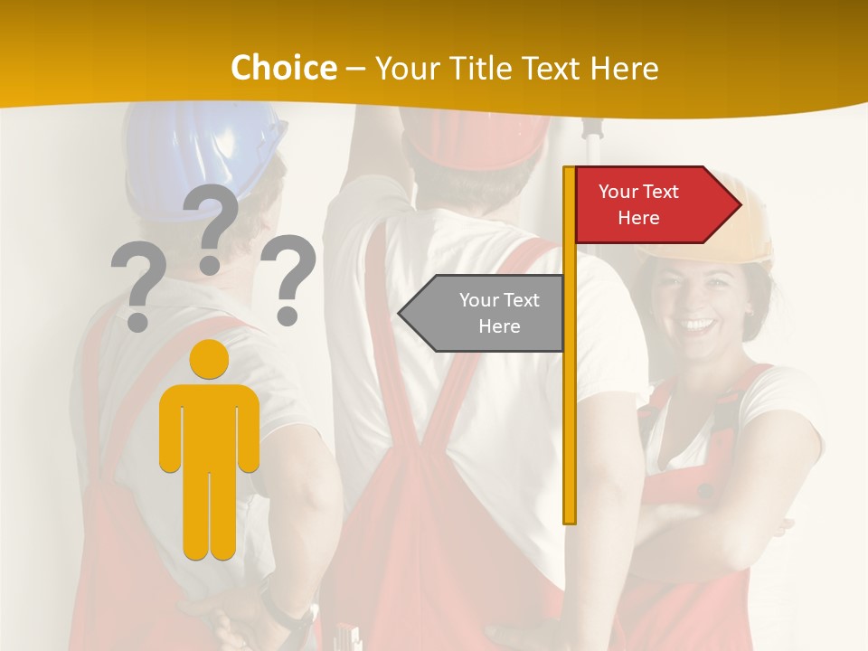 Lack Junge Frau Renovieren PowerPoint Template