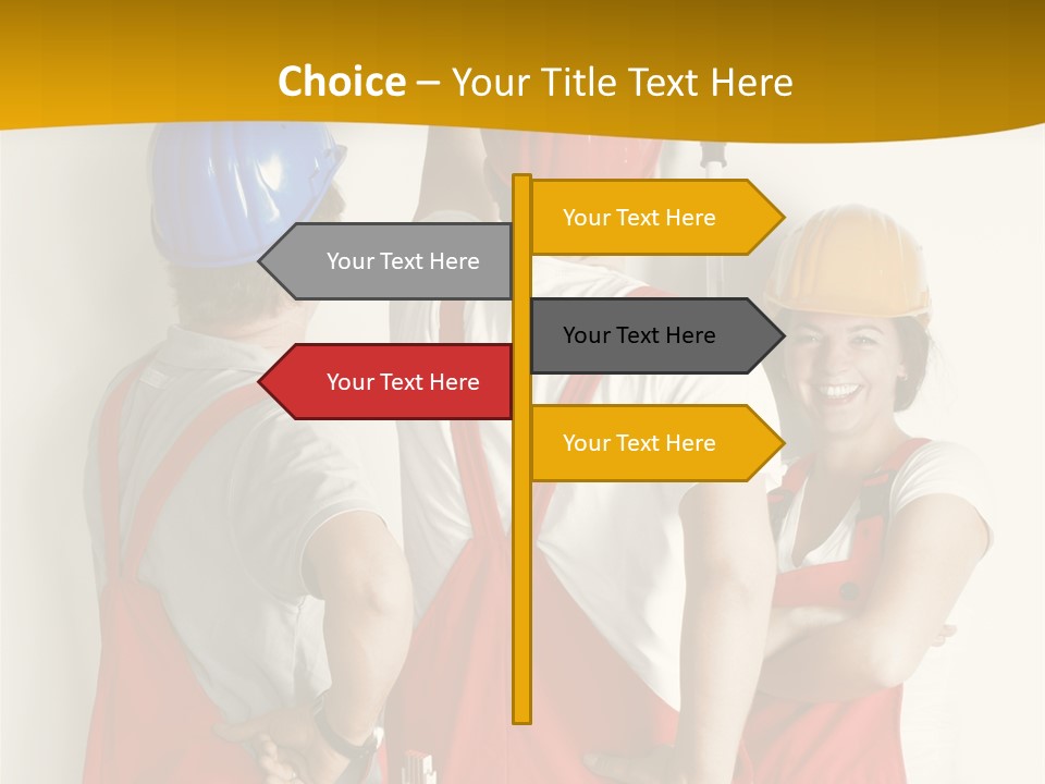 Lack Junge Frau Renovieren PowerPoint Template