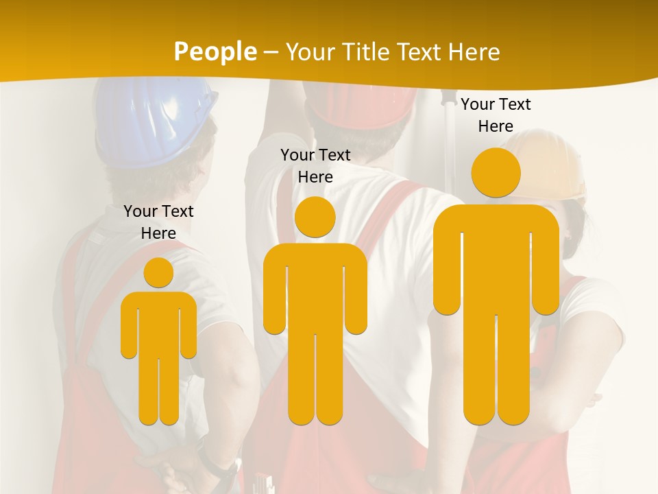 Lack Junge Frau Renovieren PowerPoint Template