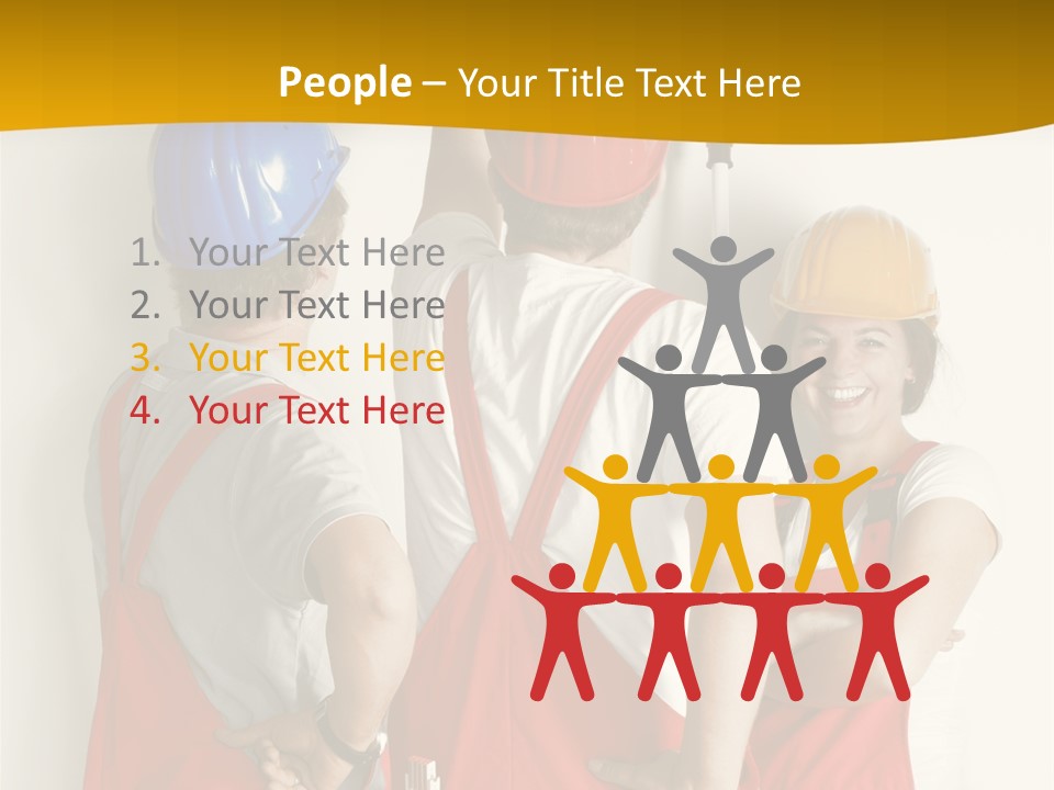 Lack Junge Frau Renovieren PowerPoint Template