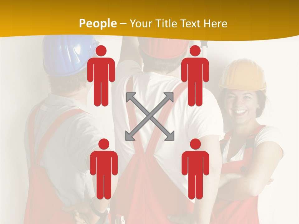 Lack Junge Frau Renovieren PowerPoint Template