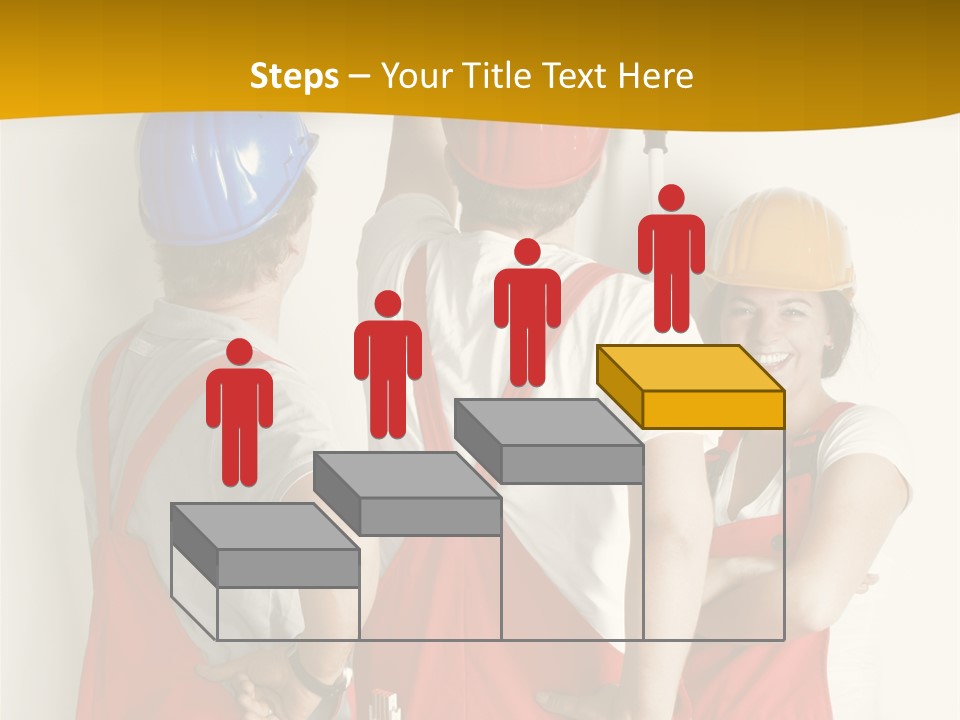 Lack Junge Frau Renovieren PowerPoint Template